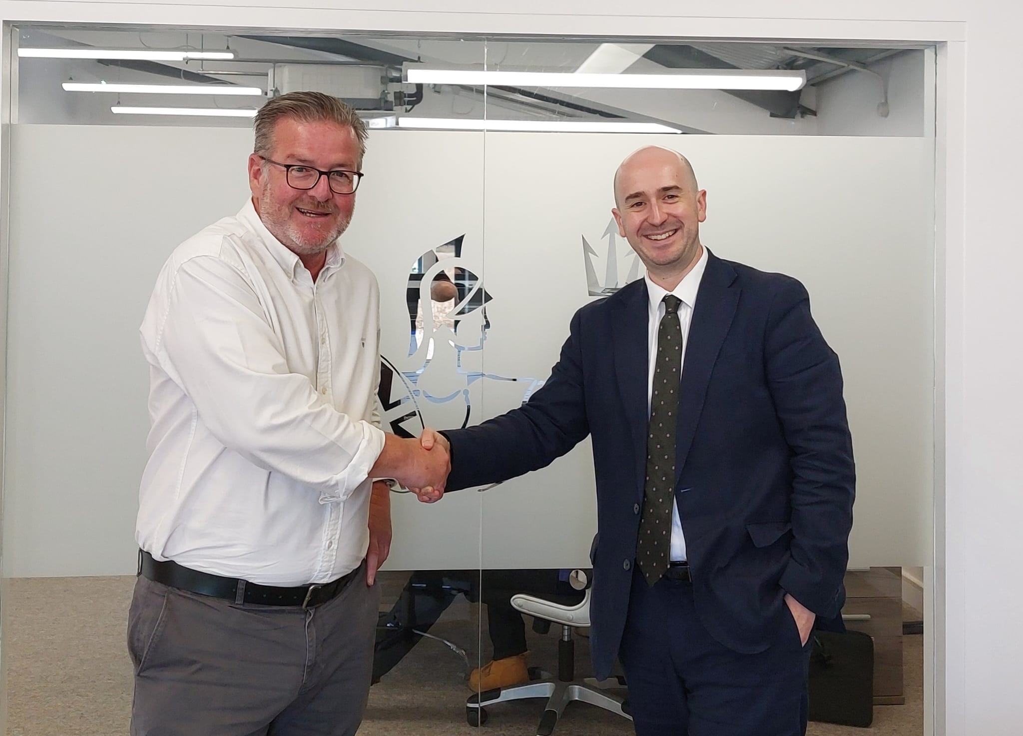 Andy Spence of Britannia Fire with Ben Goldsborough MP v2